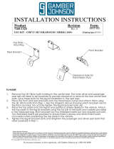 Gamber-Johnson 2019+ Chevrolet Silverado/GMC Sierra Leg Kit Installation guide