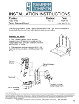 Gamber-Johnson Tablet Keyboard Mount Installation guide
