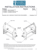 Gamber-Johnson 2021+ Chevrolet Tahoe Steel Push Bumper with Standard Bar Installation guide