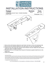 Gamber-Johnson 2021+ Chevrolet Tahoe Trunk Drawer Leg Kit Installation guide