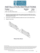 Gamber-Johnson 2020+ Ford Police Interceptor Utility Window Bars Installation guide