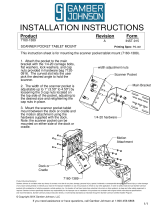 Gamber-Johnson Scanner Pocket Tablet Mount Installation guide
