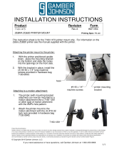 Gamber-Johnson Zebra ZQ620 Printer Bracket Installation guide