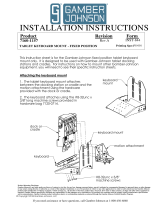 Gamber-Johnson 7160-1157 Installation guide