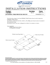 Gamber-Johnson Intermec PB42 Printer Bracket Installation guide
