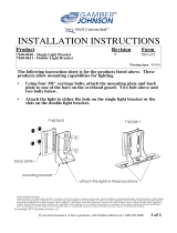 Gamber-Johnson Forklift Mount Single Light Bracket Installation guide