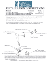 Gamber-Johnson Zirkona Robust Wall Mounting Bracket Installation guide