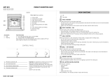 Whirlpool AKP 681 IX Program Chart