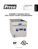 Pitco CRTE Counter Top Rethermalizer User manual
