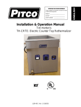 Pitco CRTE Counter Top Rethermalizer Tim Hortons User manual
