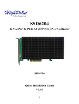 Highpoint SSD6202 Quick Installation Guide