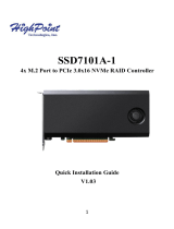 Highpoint SSD7101A-1 Quick Installation Guide
