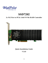 Highpoint SSD7202 Quick Installation Guide