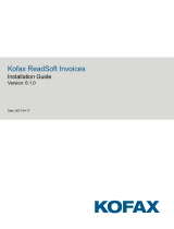 Kofax ReadSoft Invoices 6.1.0 Installation guide