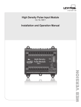Leviton A8911 High Density Pulse Input Module User manual