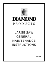 Diamond Large Saw Operating instructions
