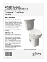 American Standard Edgemere Dual Flush 765 Serie Owner's manual