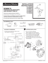 American Standard TU105500.243 Installation guide