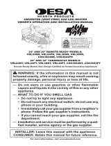 Desa Tech CSG3924NR Owner's manual