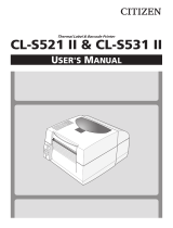 Citizen CL-S521II User manual