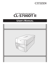 Citizen CL-S700DTII User manual