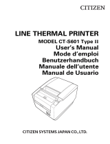 Citizen CT-S601II User manual