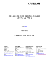 Casella 24x Series Sound Level Meter User manual