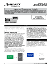 Greenheck 484754 Heat-Cool Only Controls for Dedicated Outdoor Air System Operating instructions