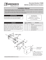 Greenheck 473389 MS7505 and MS8105 Series Operating instructions