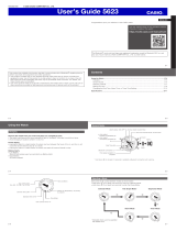 Casio 5xxx Series User 5623 User guide