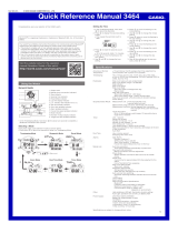 Casio 3xxx Series User 3464 User manual