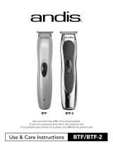 Andis BTF-2 User guide