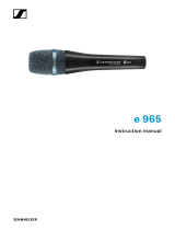 Sennheiser PAH0007323-000 E 965 Hand-Held Vocal Microphone User manual