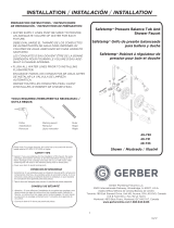Gerber Safetemp Pressure Balance Tub & Shower IPS/Maint Stops User manual