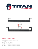 Titan Fitness T-3 Series 36-in Flip Down Safety Bars User manual