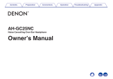 Denon AH-GC25NC Owner's manual