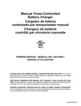 Schumacher SC1633 Manual Timer Controlled Battery Charger UL 105-8 Owner's manual