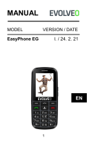 Evolveo EasyPhone EG Owner's manual