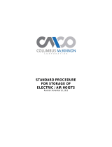CMCO Standard Procedure for Storage of Electric / Air Hoists Owner's manual