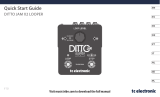 TCElectronic DITTO JAM X2 LOOPER Quick start guide
