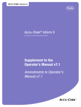 Roche ACCU-CHEK Inform II User manual