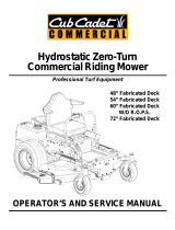 Cub Cadet 53BB5BDX750 27HP Tank User manual