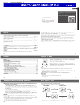 G-Shock G-Shock MTG-B2000 User guide