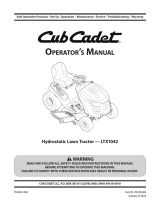 Cub Cadet LTX 1042 KW User manual