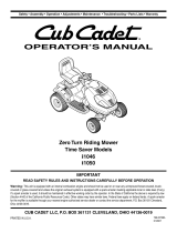 Cub Cadet i1046, i1050 User manual