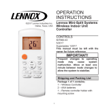 Lennox M0STAT60Q-1 Operation Instructions Manual