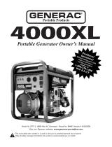 Generac Power Systems 4000XL 9777-2 Owner's manual