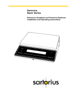 Sartorius Master series Operating instructions