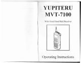 Yupiteru MVT-7100 Operating instructions