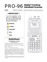 Radio Shack PRO-96 Owner's manual